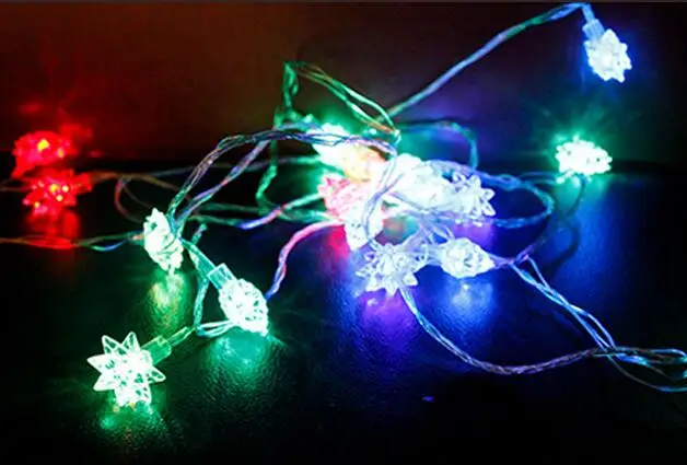 2 шт. 5 метров светодиодная разноцветная лампа с цветком гирлянда на ремешке
