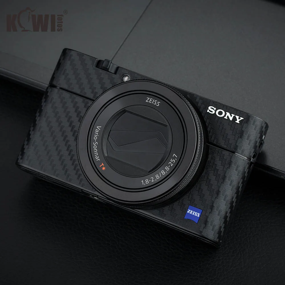 KIWIFOTOS KS RX100VCF камера углеродное волокно пленка с влажной очистки для sony RX100 V