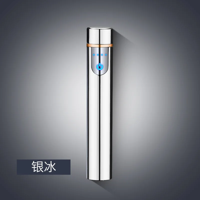 Цилиндрическая мини USB перезаряжаемая Проводная Зажигалка сенсорный датчик