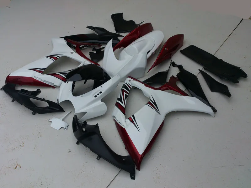 Комплект обтекателей для мотоцикла SUZUKI GSXR600 750 K6 06 07 GSXR 600 GSXR750 2006 2007 ABS белый