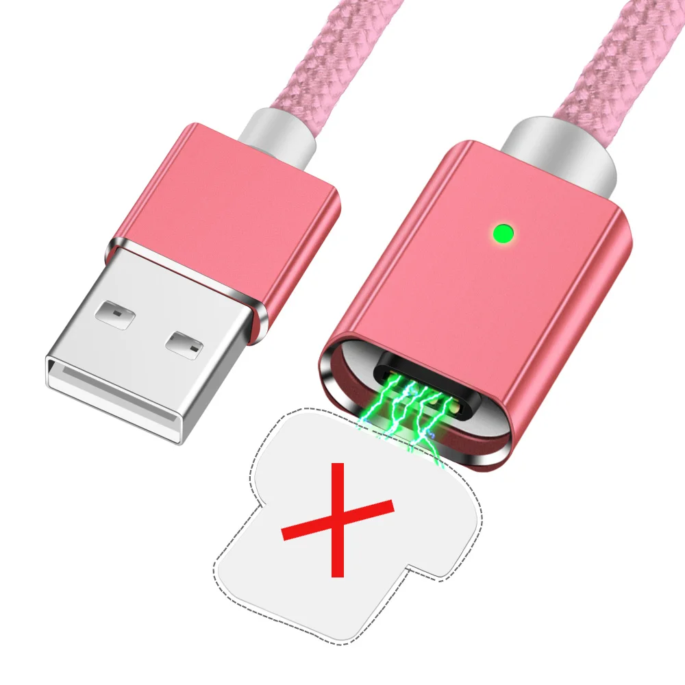 Only cable No plug Олаф Магнитный 3а Быстрая зарядка USB кабель для передачи данных и зарядки для iphone 6 6S 7 8 Plus X XR XS Max iPad usb ЗУ для мобильного телефона адаптер - Цвет: Only cable No plug