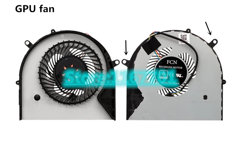

New Laptop CPU/GPU Cooling Fan For Asus ROG Strix FX63 FX63VM FZ63VM FX63VM7300 FX63VM7700 DFS552012M00T-FK7V DFS602212M00T-FK7W