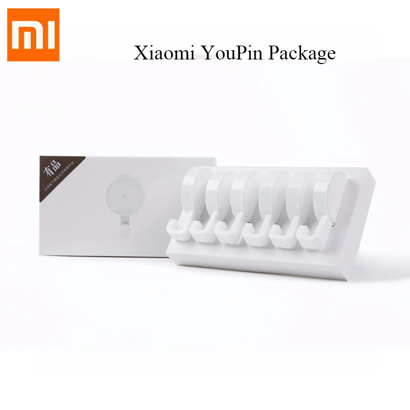 6 шт./лот Xiaomi Mijia счастливой жизни небольшой крюк HL повышенной клейкости выдержать 3 кг вес для кухня спальня ванная комната