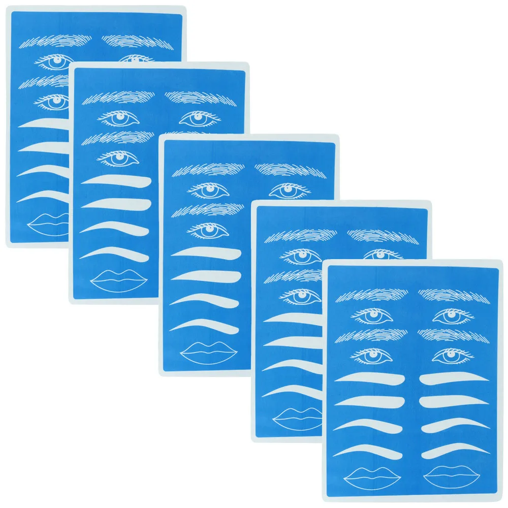 

5 шт. силиконовый Перманентный макияж для бровей Татуировка практика кожа Буле 20X15 см поддельная практика кожи для микроблейдинга тату маши...