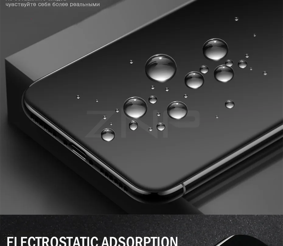 ZNP защитная пленка на весь экран для iphone 6, 6s, 8, 7 Plus, закаленное стекло для iphone X, XS, Max, XR, защитная пленка на заднюю панель