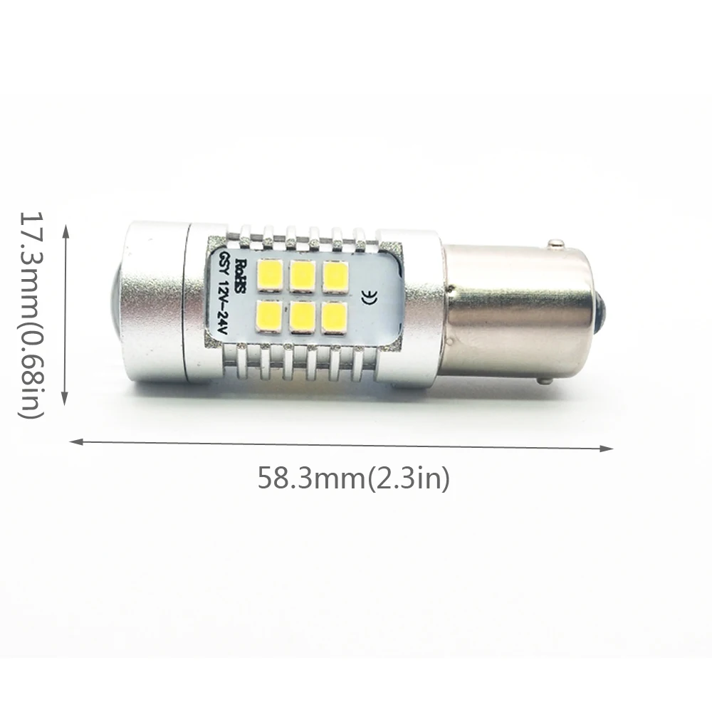 Welback 1156 1141 1003 BA15S 21 SMD 2835 LED Light bulbs 6000K White Back Up Reverse Lights Brake Tail Rv lights | Автомобили и