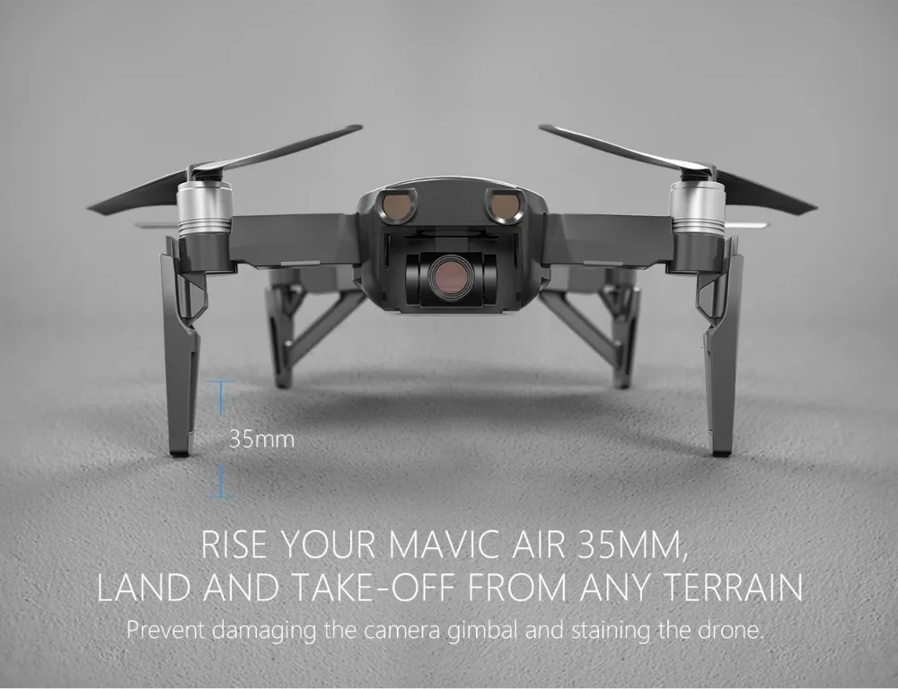 1 комплект PGYTECH DJI Mavic Air Расширенная посадочная Шестерня стояк Защита ног для Mavic Air