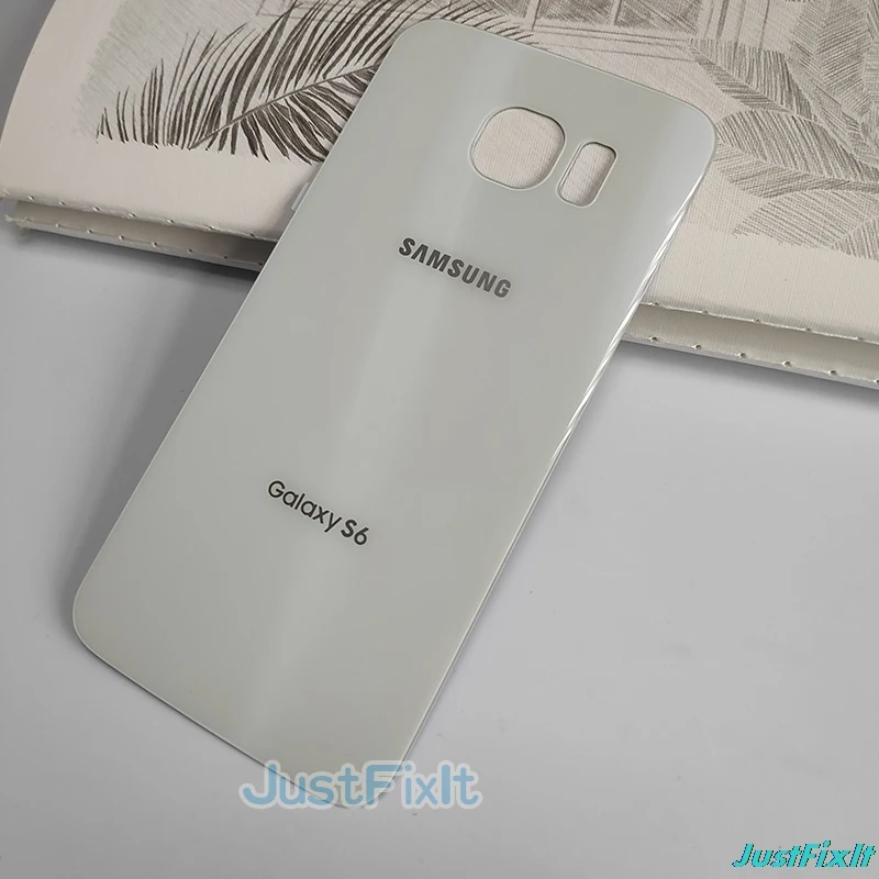 Замена крышки батареи для SAMSUNG Galaxy S6 G920 G920F Задняя крышка Дверь стеклянная корпуса
