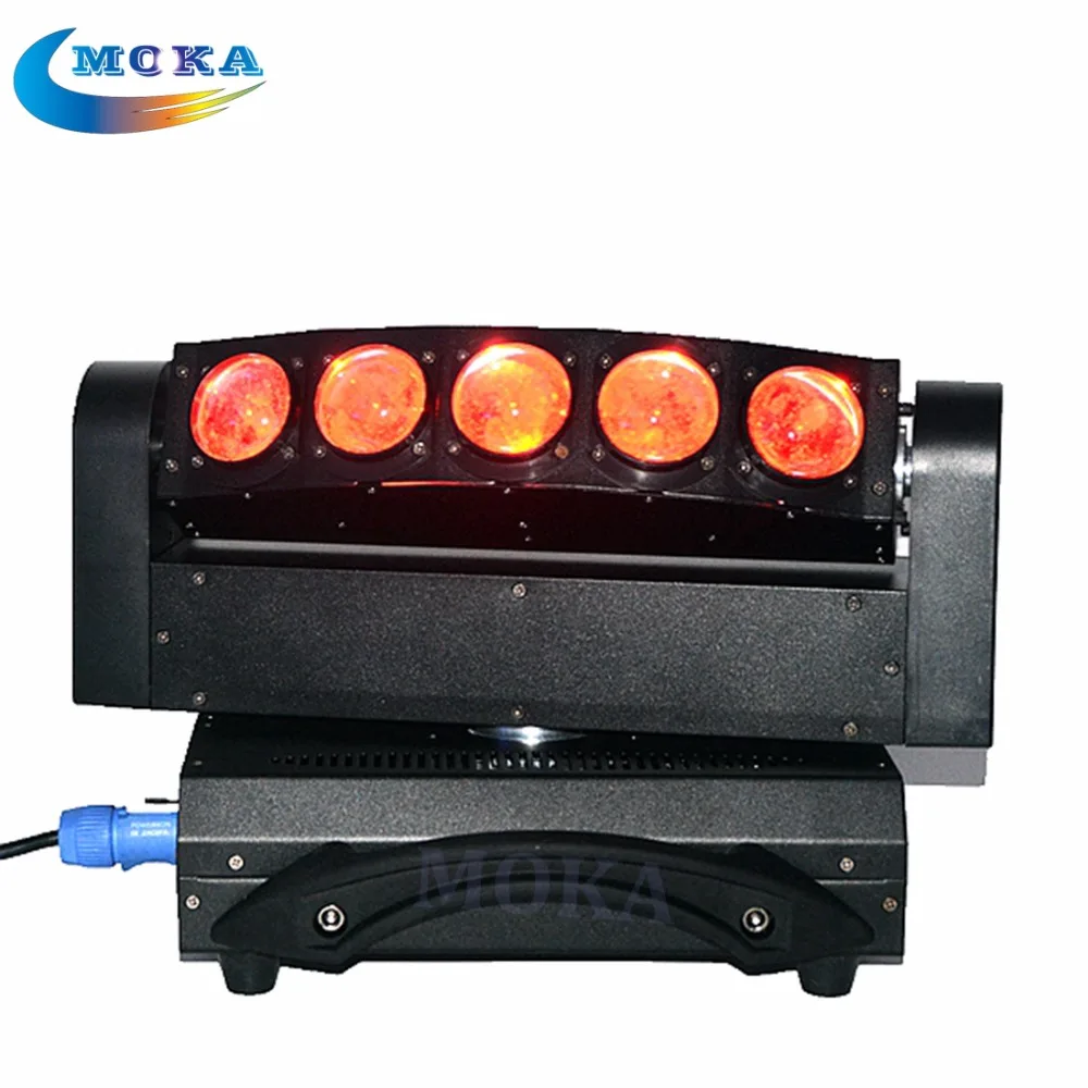 2 шт./лот Высокое качество CREE LED moving head light 5x10 Вт led beam bar DMX512 сценический свет