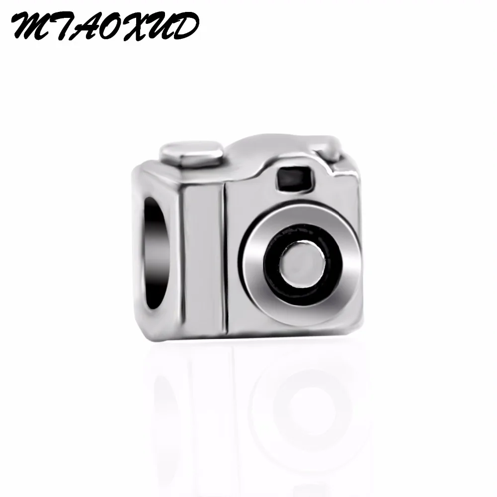 Высокое качество посеребренные бусины подвески для камеры оригинальная