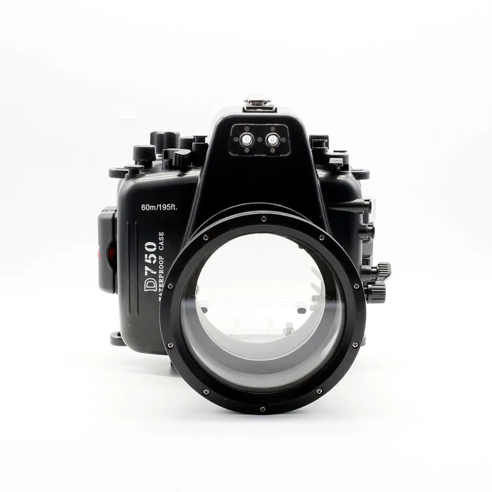 Водонепроницаемый чехол для камеры подводной съемки Nikon D750 Meikon 60m/195ft|camera case|underwater
