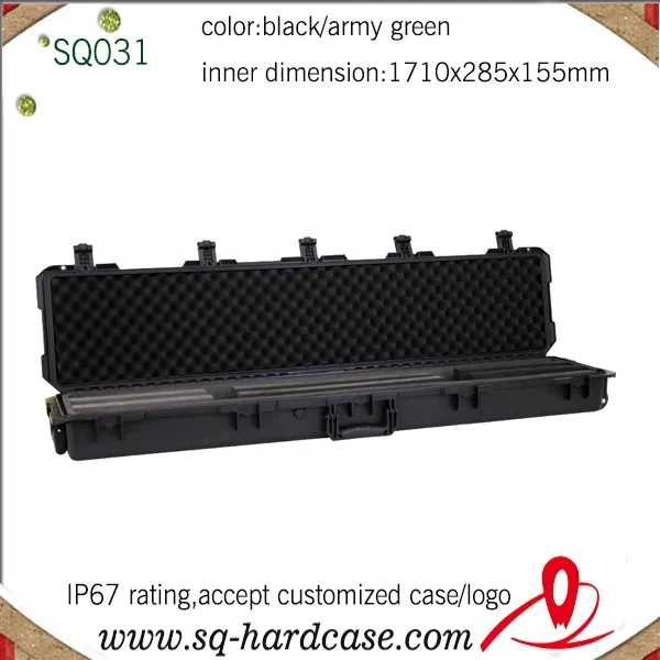 С колесами Ударопрочный пластиковый жесткий чехол 1750 для винтовок на открытом