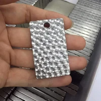 custom your logo pure titanium rectangle pendant men meteorites stone charm not included chain