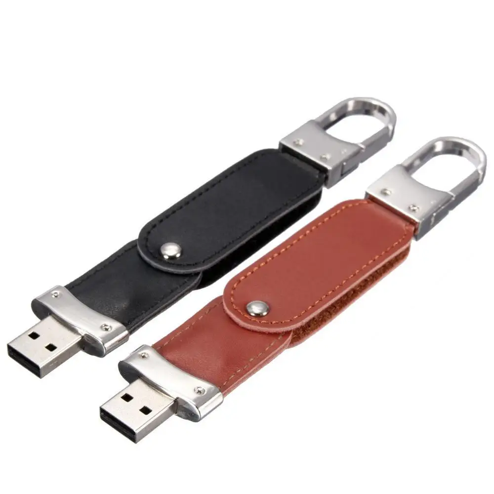 Кожаный чехол usb флеш накопитель 64 ГБ модный pendrive 32 флешка с реальной емкостью