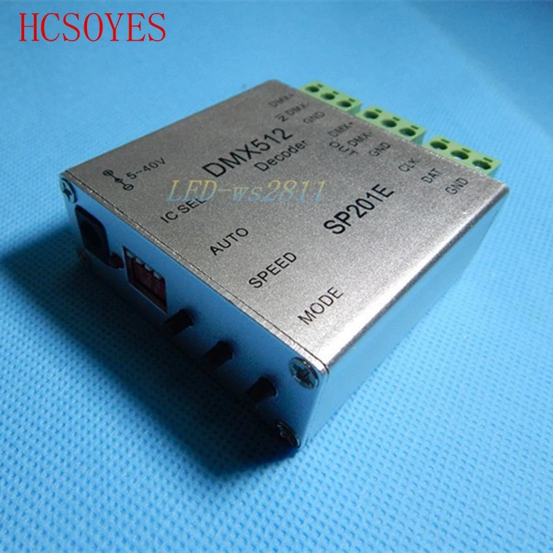 DMX512/DMX SP201E декодер инструкции по эксплуатации светодиодный RGB контроллер