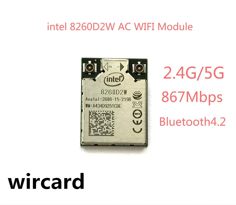 Новый intel 8260D2W AC wifi модуль 867 Мбит/с двухдиапазонный Bluetooth 4 2 карта|wifi card|ac wifiwifi card dual