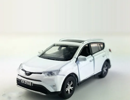1 Литье под давлением колеса цвет 1: 64 масштаб RAV4 литье под давлением модель автомобиля SUV Игрушки для коллекции подарков - Цвет: 1