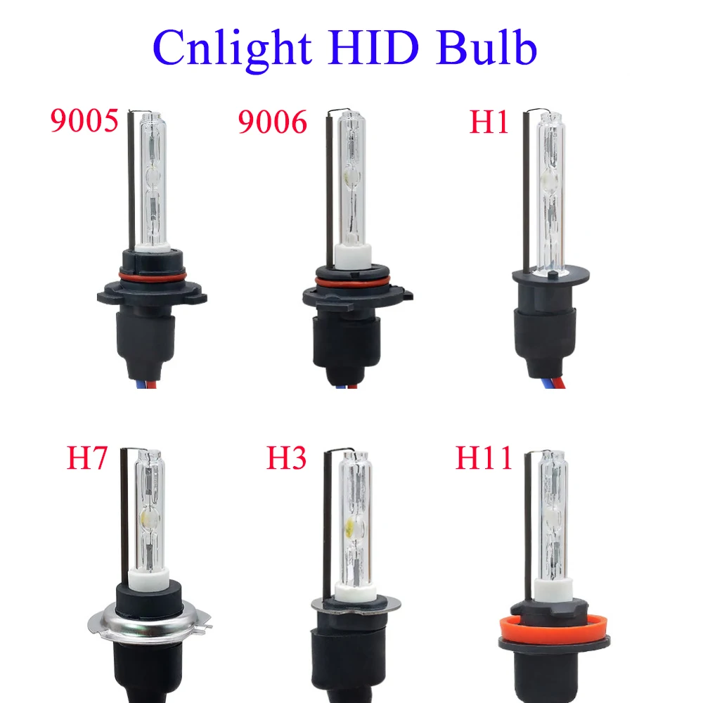 Оригинальная лампа Xenon HID 35W Cnlight H7 H1 H3 H11 9005 HB3 9006 с керамической металлической основой 4300K 5000K 8000K 6000K автомобильная автолампа.