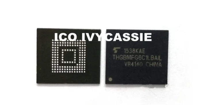 THGBMFG6C1LBAIL eMMC 8 Гб ИС флэш памяти NAND чип BGA153 используется 100% Протестировано