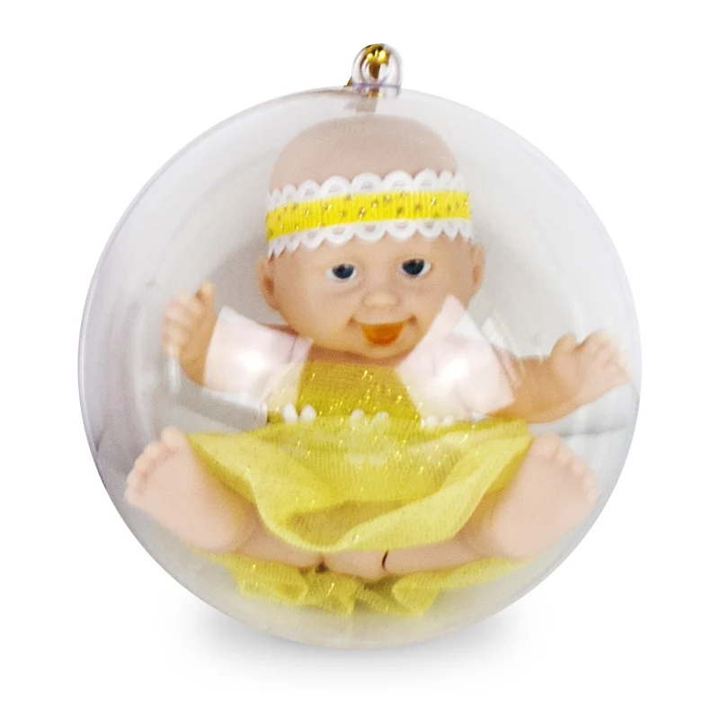 1PCS Спящий ребенок ручной работы реалистичные Reborn Bebe кукла мяч игрушка для детей защитная оболочка прекрасный ребенок девочка мальчик куклы силиконовая принцесса - Цвет: 1PCS