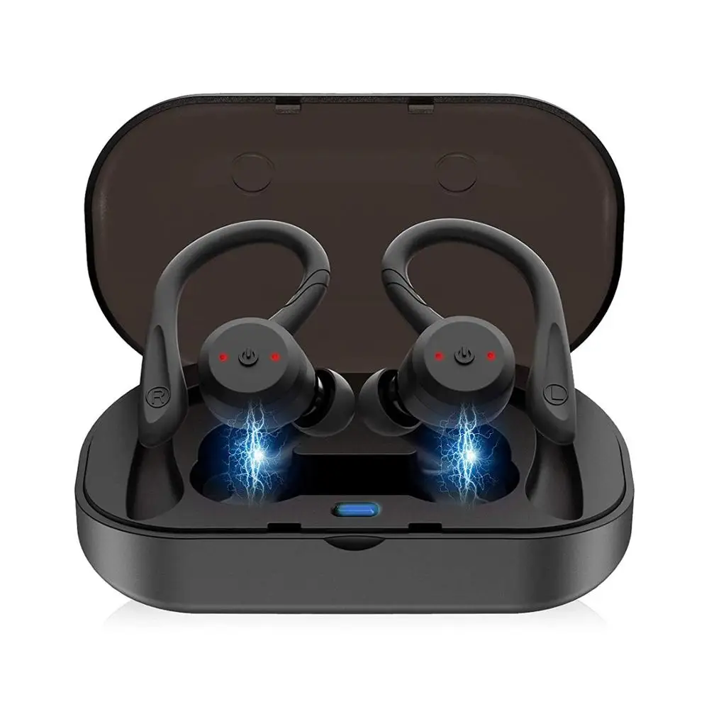 TWS True беспроводные наушники V5.0 Bluetooth IPX7 водонепроницаемые 3D стереозвуки
