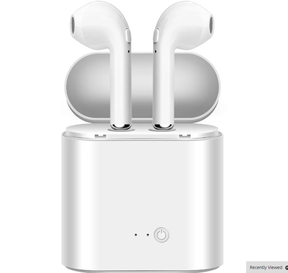 i7s White Быстрая I7S TWS беспроводные Bluetooth наушники с зарядной коробкой Близнецы Bluetooth для iPhone X IOS Android в розницу - Цвет: i7s White