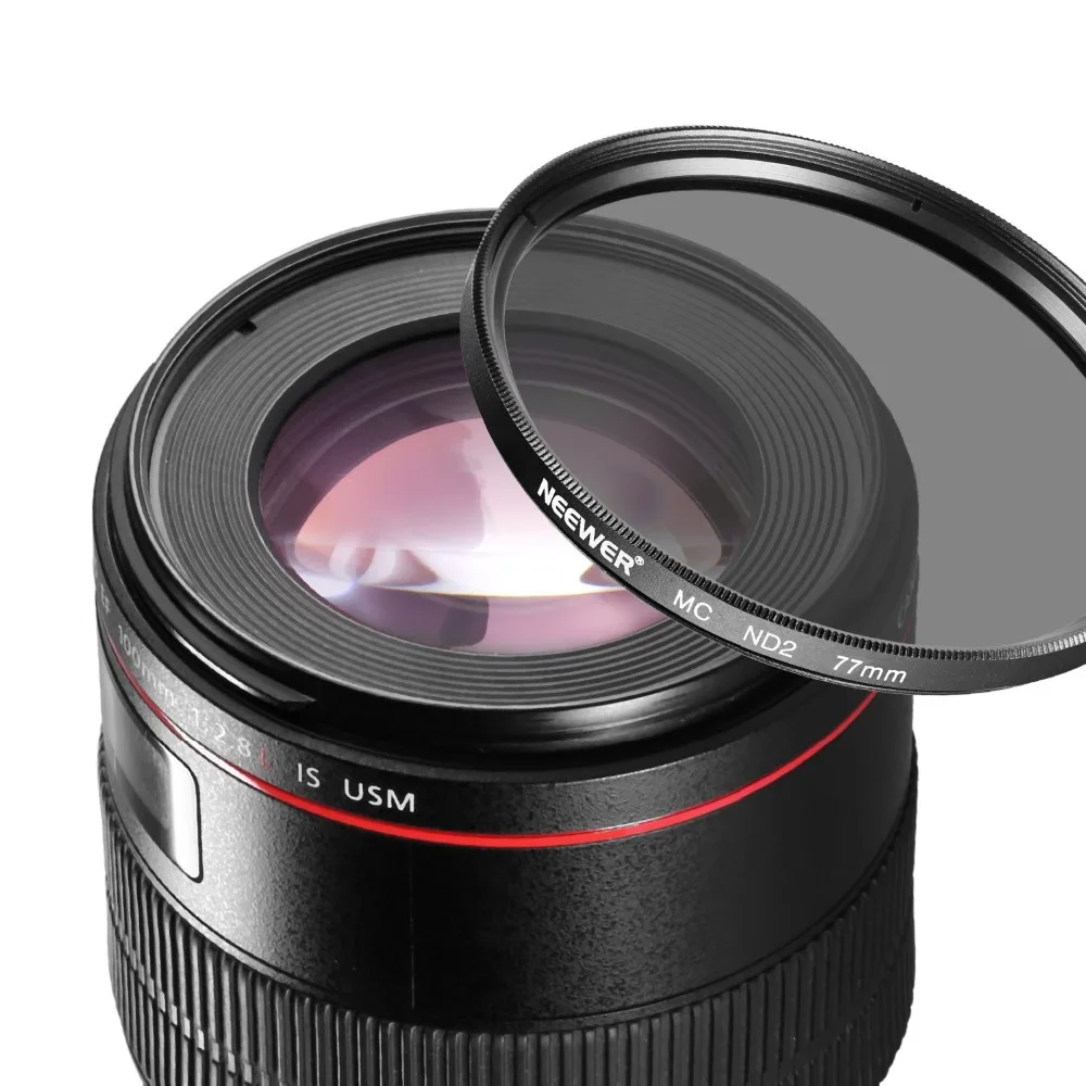 Набор фильтров Neewer 77 мм ND (ND2 ND4 ND8)+ салфетка из микрофибры для очистки CANON EF 24 105 f/4 L