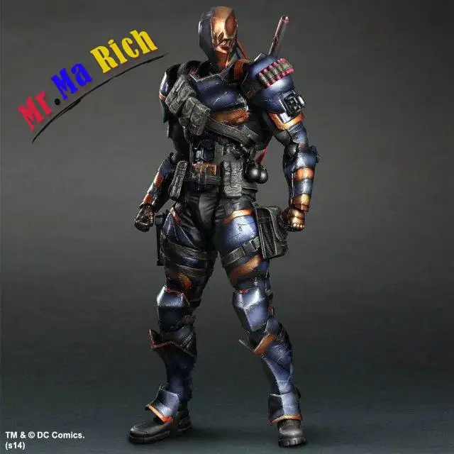 Квадратная игрушка Fenix Play Arts Kai Dc комикс о Бэтмене: Arkham Origins Deathstroke ПВХ фигурка