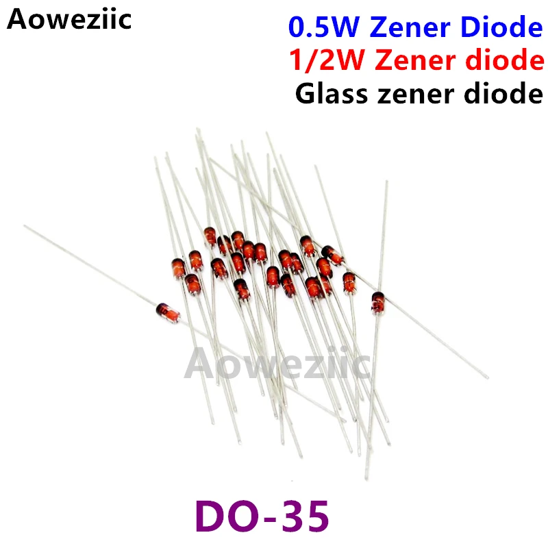 0 5 Вт Диод Зенера Ассорти набор 2 в В 3 6 1 7 10 12 13 15 16 18 20 22 24 30V 36V 39V 47V 1/2W DO 35|Индукторы| |