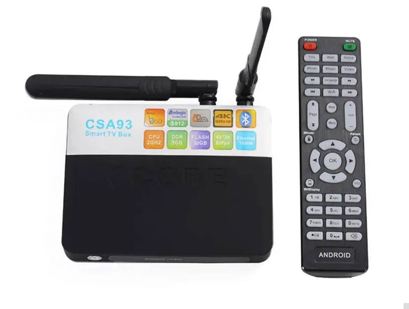 Приставка Смарт ТВ CSA93 Amlogic S912 Android 6 0 3 + 32 ГБ Wi Fi 2 4/5 ГГц Bluetooth 1000|s912 android|smart tv boxtv box 3gb |