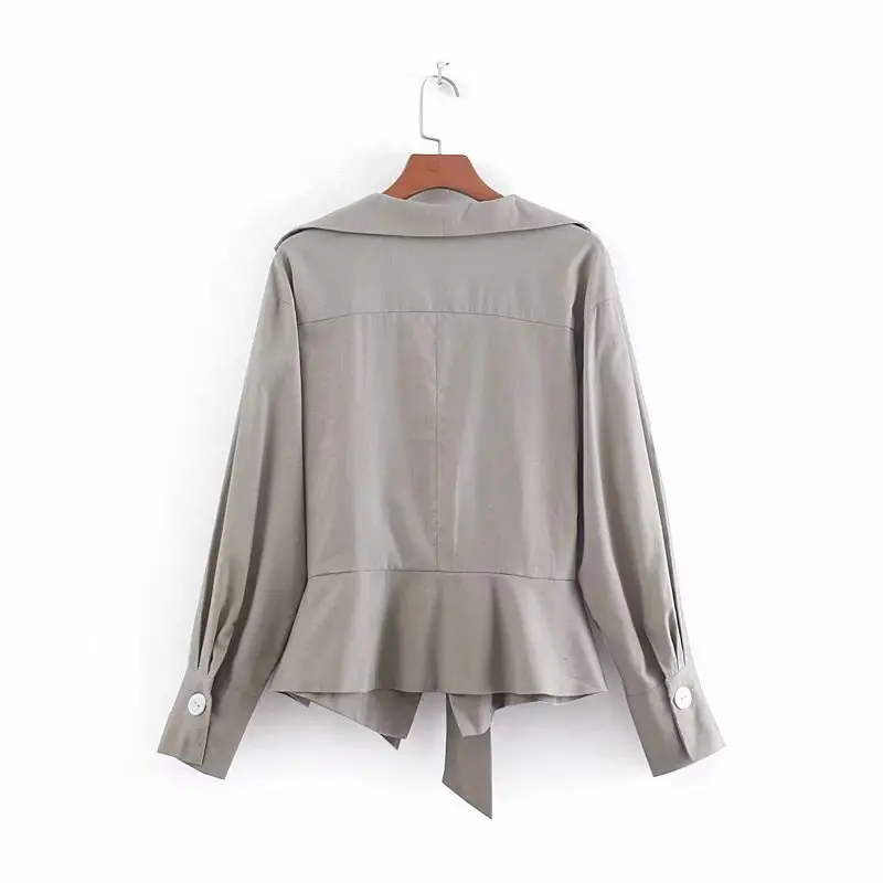 Новинка 2019 женское винтажное однотонное повседневное кимоно с v образным вырезом