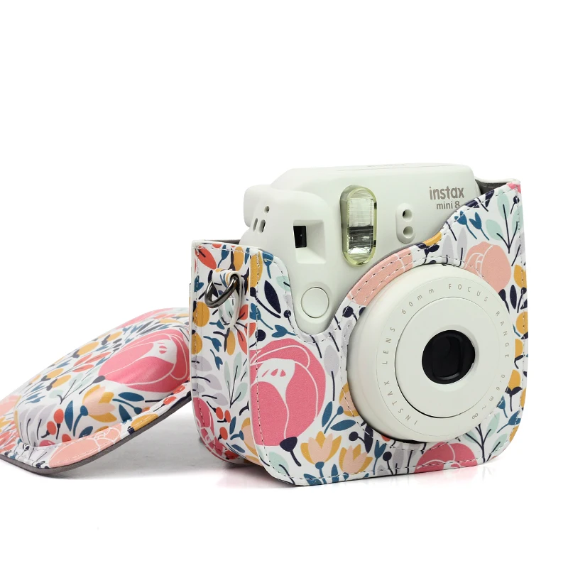 Пленка для Instax Mini 9 из искусственной кожи Камера чехол сумка для фотоаппарата моментальной печати Fujifilm Instax Mini 8/9 пленка глянцевая фотобумага для Камера с плечевым ремнем защитная сумка