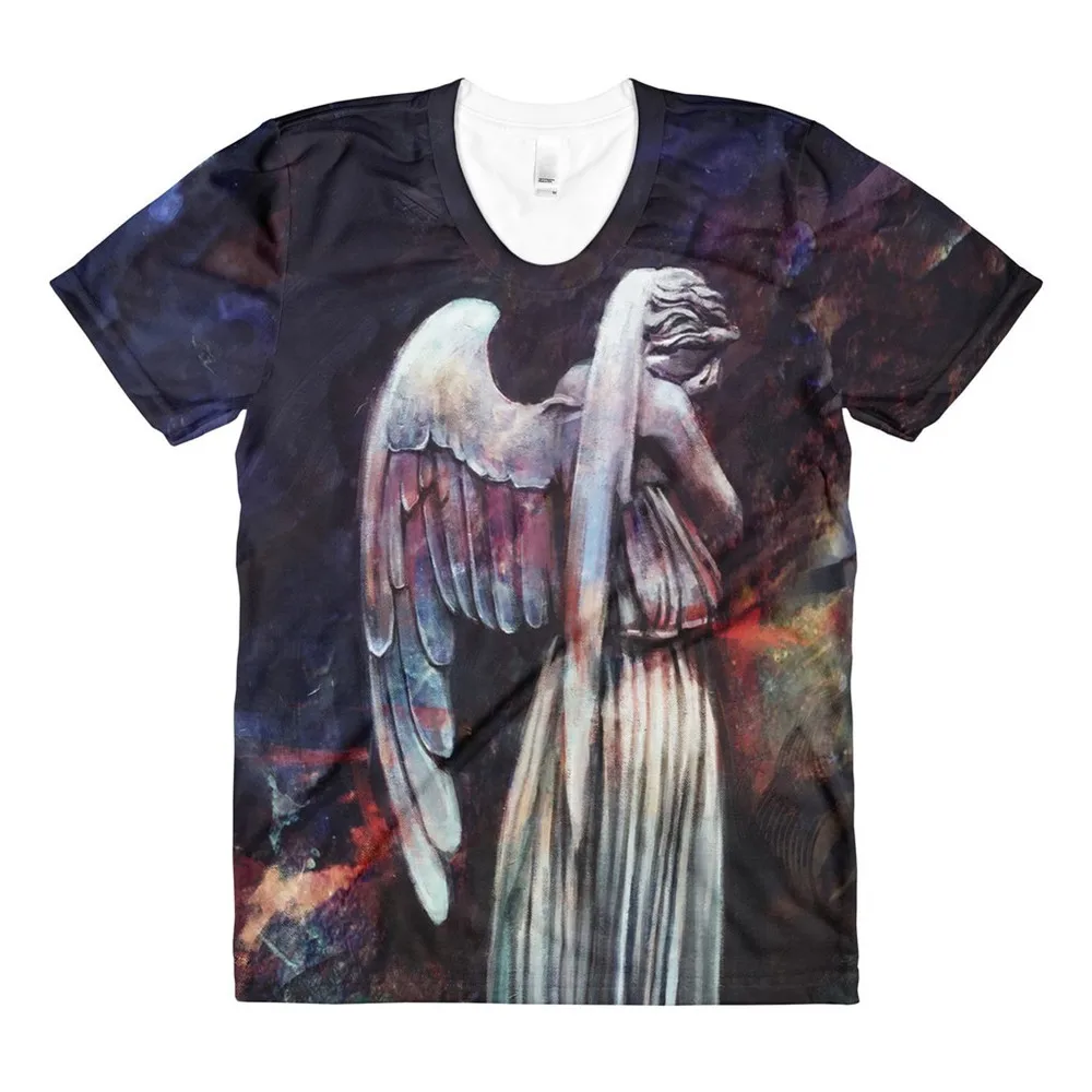 Новинка 2017 футболка Weeping Angel женская Galaxy модная повседневная одежда хлопковая 3D