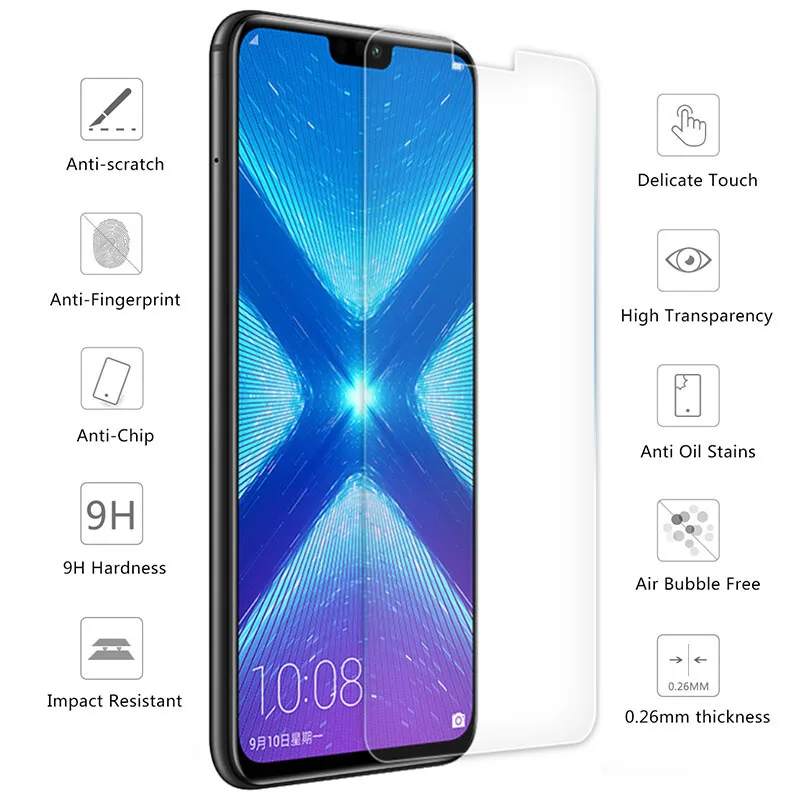 Защитный чехол на для Huawei Honor 6C Pro сотовом телефоне защитное стекло 8x max 8 9 10 lite 6a 6x7x6