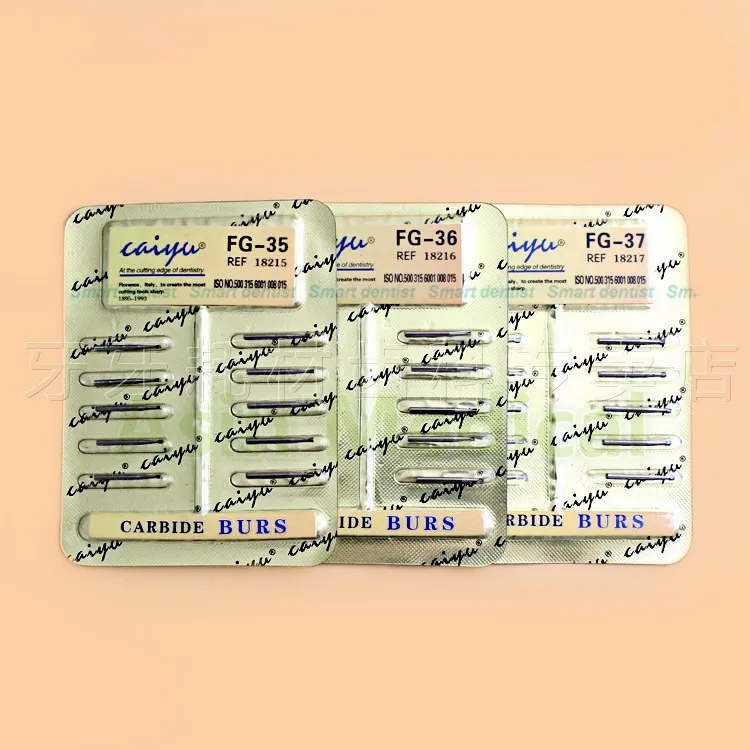 

New Dental Fissure Bur 10pcs/plate FG-35/FG-36/FG-37 DEASIN