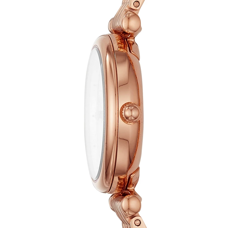 FOSSIL женские часы Carlie Mini с тремя ручками, розовое золото, часы из нержавеющей стали, Роскошные наручные часы для женщин ES4429P