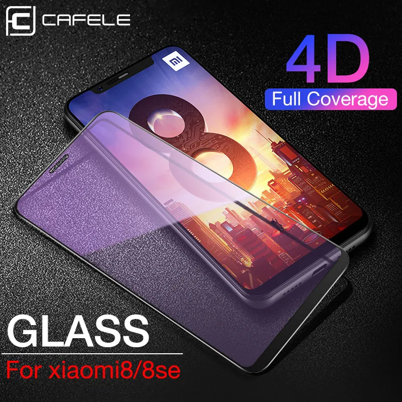 Защитное стекло CAFELE 4D для Xiaomi Mi 10 pro закаленное 9H HD прозрачная защитная пленка