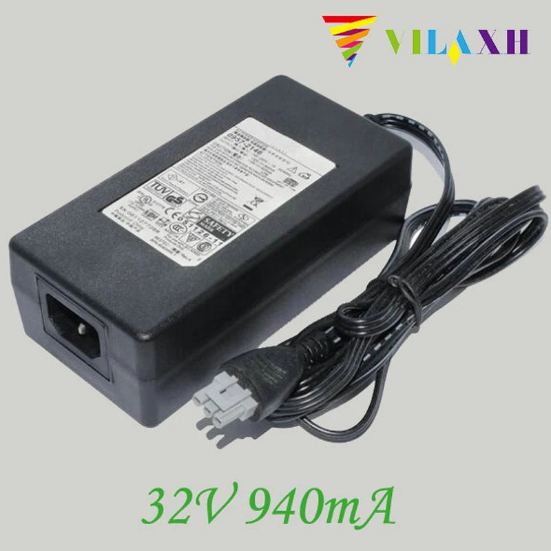 

Vilaxh 1 шт. для HP OfficeJet PSC 1350 1355 2410xi 2410 2450 2510 2600 2610 5510 Новинка 0957-2146 32 В 940ма зарядное устройство с адаптером переменного тока