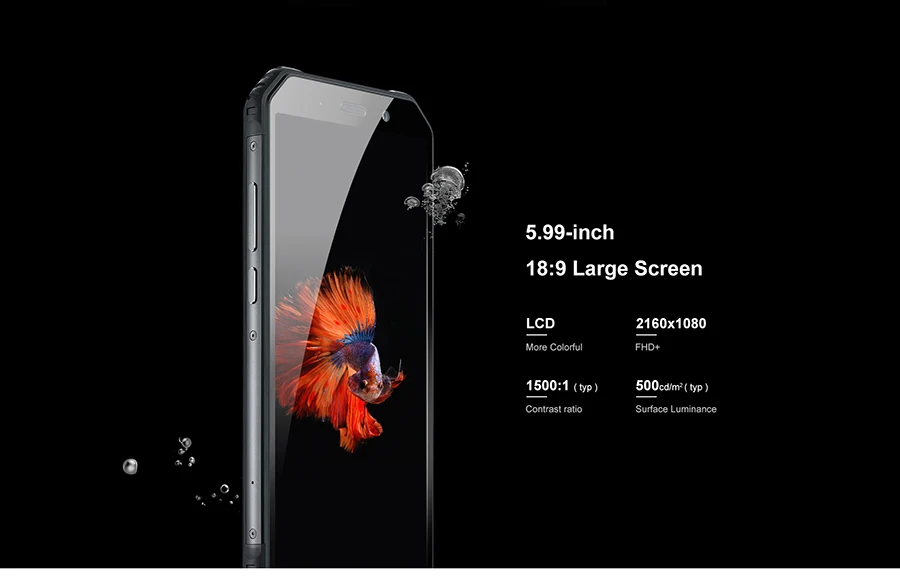AGM A9 JBL Android 8,1 18:9 5,9" HD IP68 Водонепроницаемый 4 Гб+ 64 Гб Qualcomm Восьмиядерный 5400 мАч отпечаток пальца OTG телефон nfc