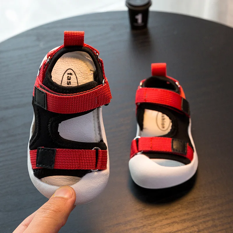 2019 летние детские сандалии для маленьких девочек и мальчиков Повседневная