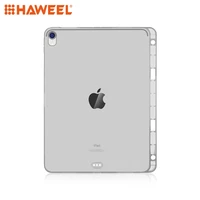 haweel tpu soft protective case for ipad pro 12 9 inch 2018 with pen slot tablet shell cover