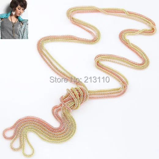 Kymyad Fashion Vintage Jewelry Multi Layer Necklaces Link Chains Women Long Collier Femme Sweater | Украшения и аксессуары