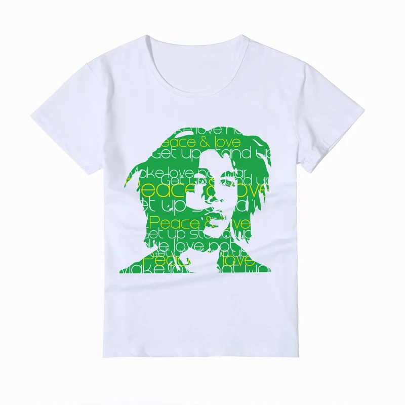 Детская футболка Bob Marley Новая модная детская с принтом для курения мужская