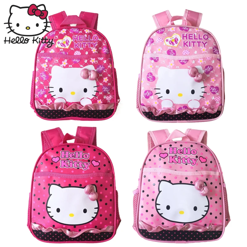 Детский рюкзак с героями мультфильмов Hello Kitty милый мягкий для девочек школьный