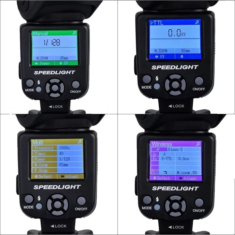 TRIOPO TR-985 Flash speed lite для Canon Nikon camera ttl camera Flash High speed Sync TFT цветная Вспышка Speedlite с дисплеем освещение