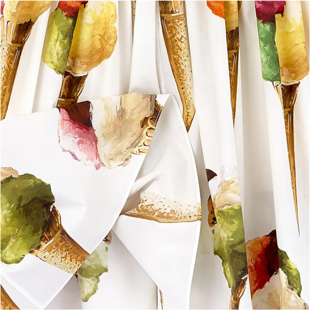 Платье для девочек с мороженым Новинка осени 2018 одежда в стиле принцессы детские