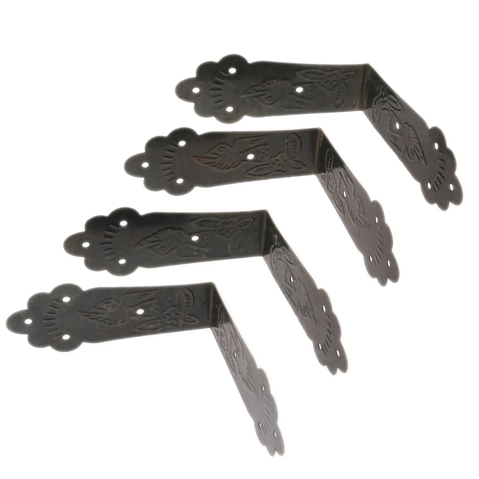 4 шт. винтажный декоративный угловой кронштейн Ювелирная Подарочная коробка