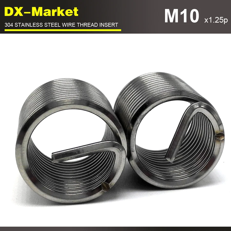 M10 * 3D 1 25 P 50 шт. резьба с мелким шагом из нержавеющей стали ремонт автомобиля