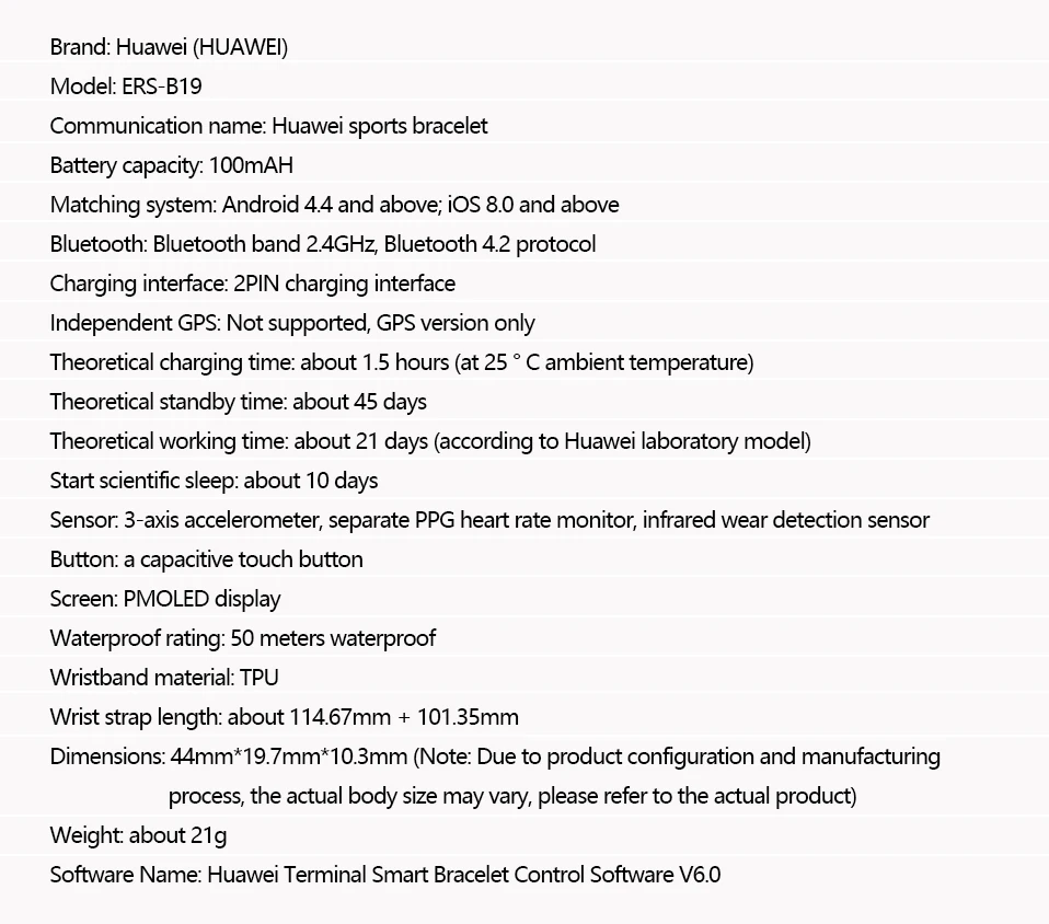 Huawei Band 2 Pro B29 B19 смарт-Браслет фитнес-браслет PPG монитор сердечного ритма плавание Водонепроницаемый Bluetooth B19 B29