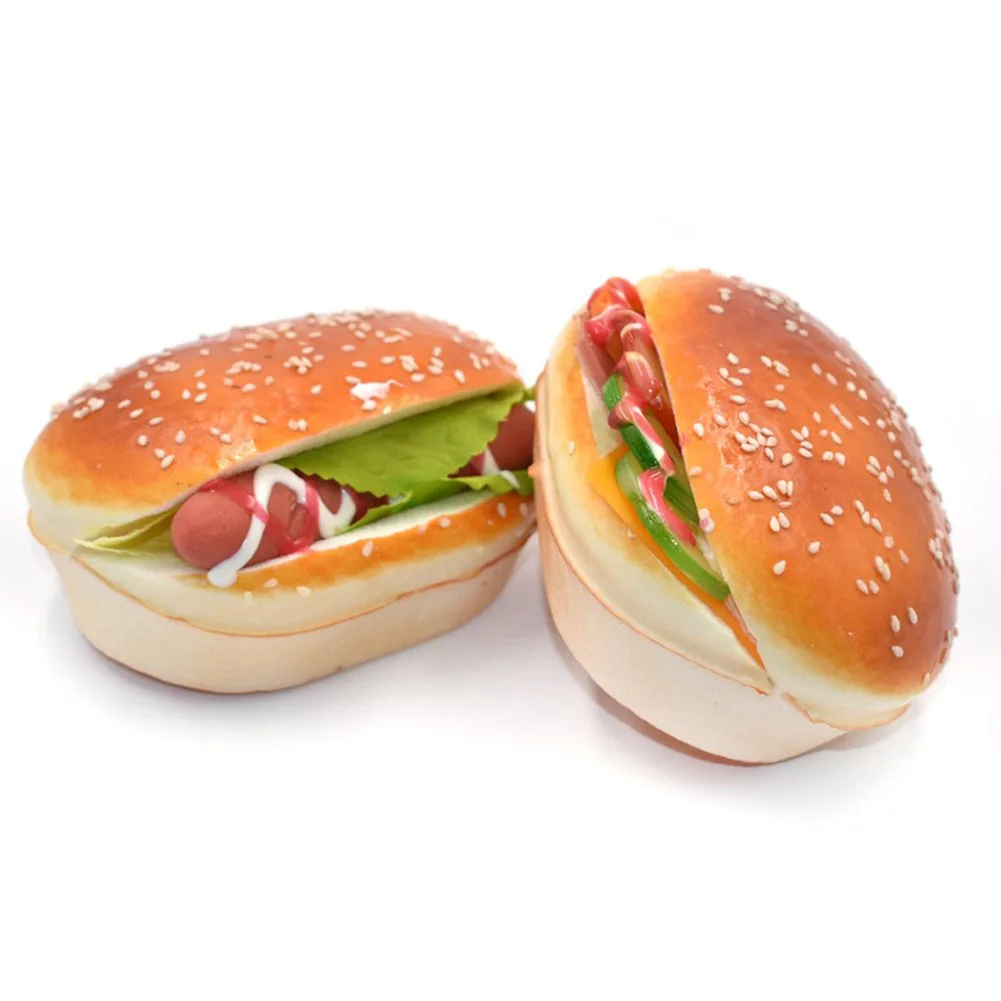 2 шт искусственная гамбургер имитационная модель украшения поддельные торт